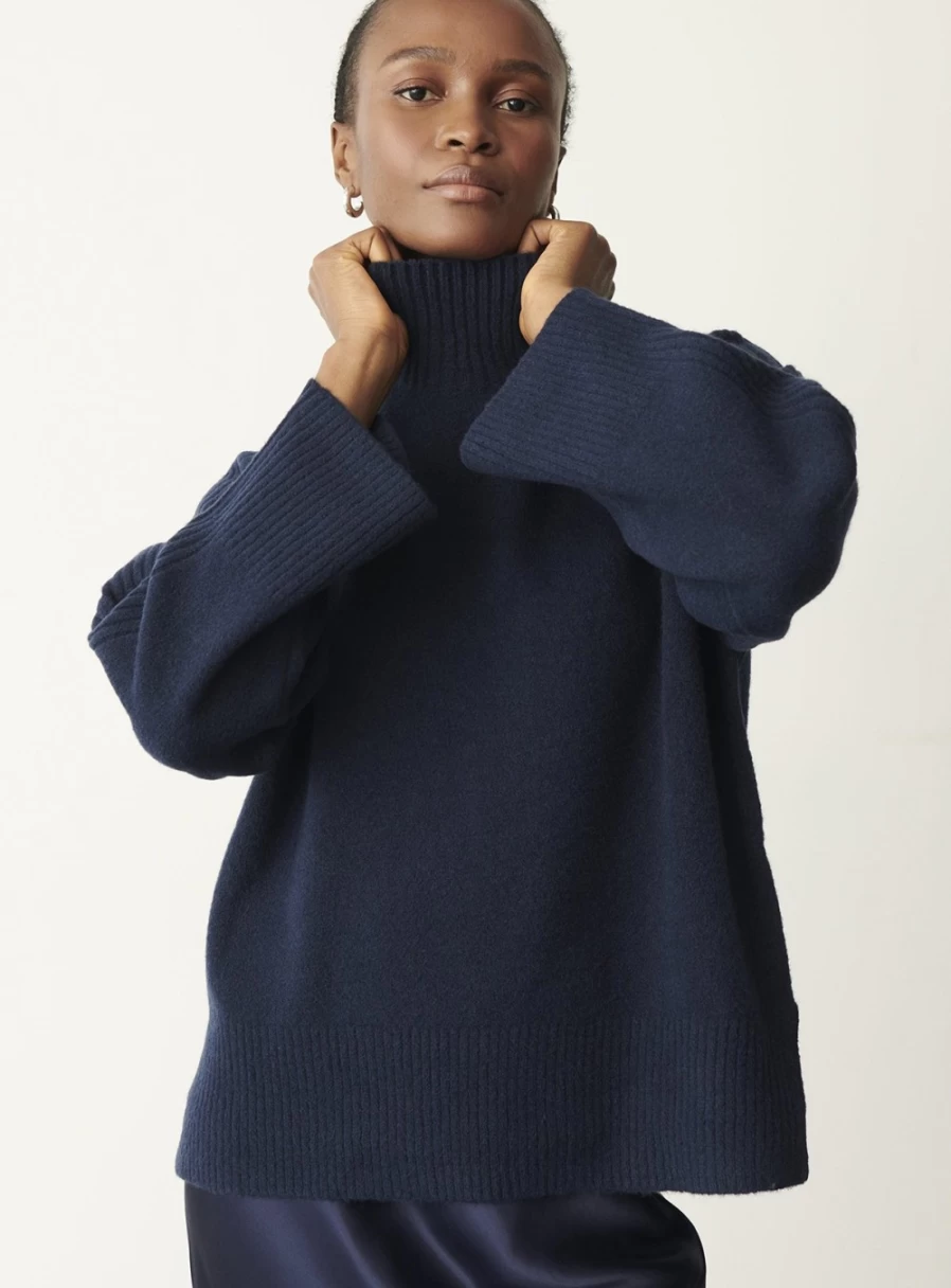Finery Women's Mealine High Neck Knit Jumper - Soft Winter Sweater Size 10