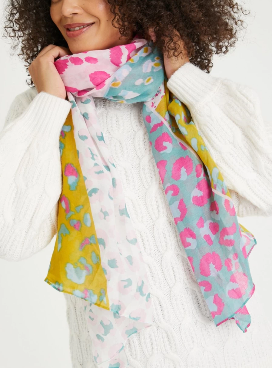 Tu Women's Bright Pink Speckled Scarf - Soft One Size Fashion Accessory for Everyday Style