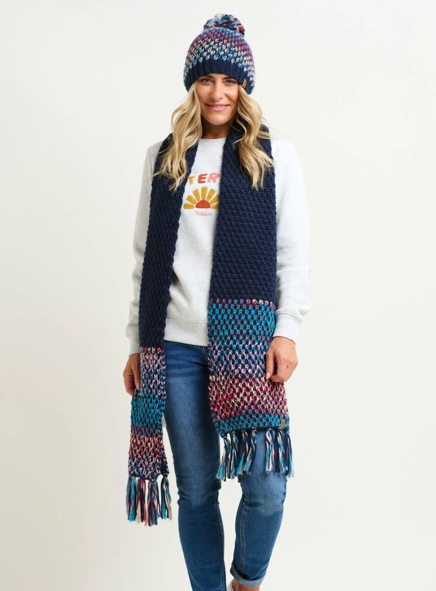 Brakeburn Women's Space Dye Knitted Scarf - Soft Stretchable Fashion Accessory One Size