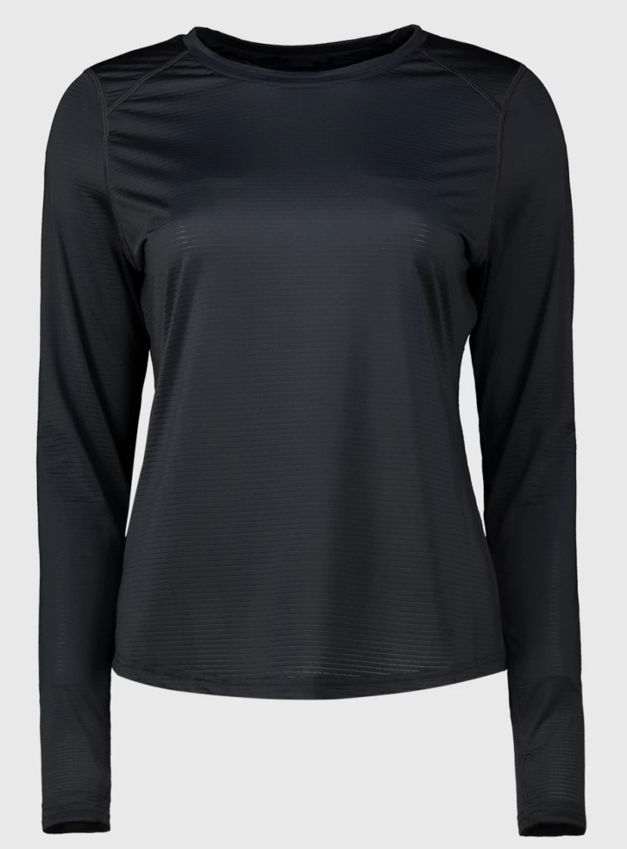 Tu Women's Active Black Long Sleeve T-Shirt - Comfortable Workout Top for Fitness & Casual Wear