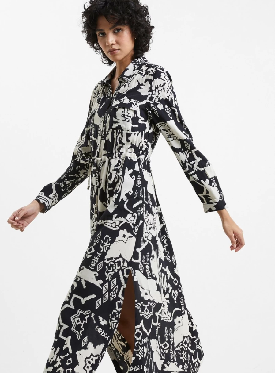 French Connection Women's Deon Delph Drape Dress - Size 16 | Elegant & Stylish Outfit