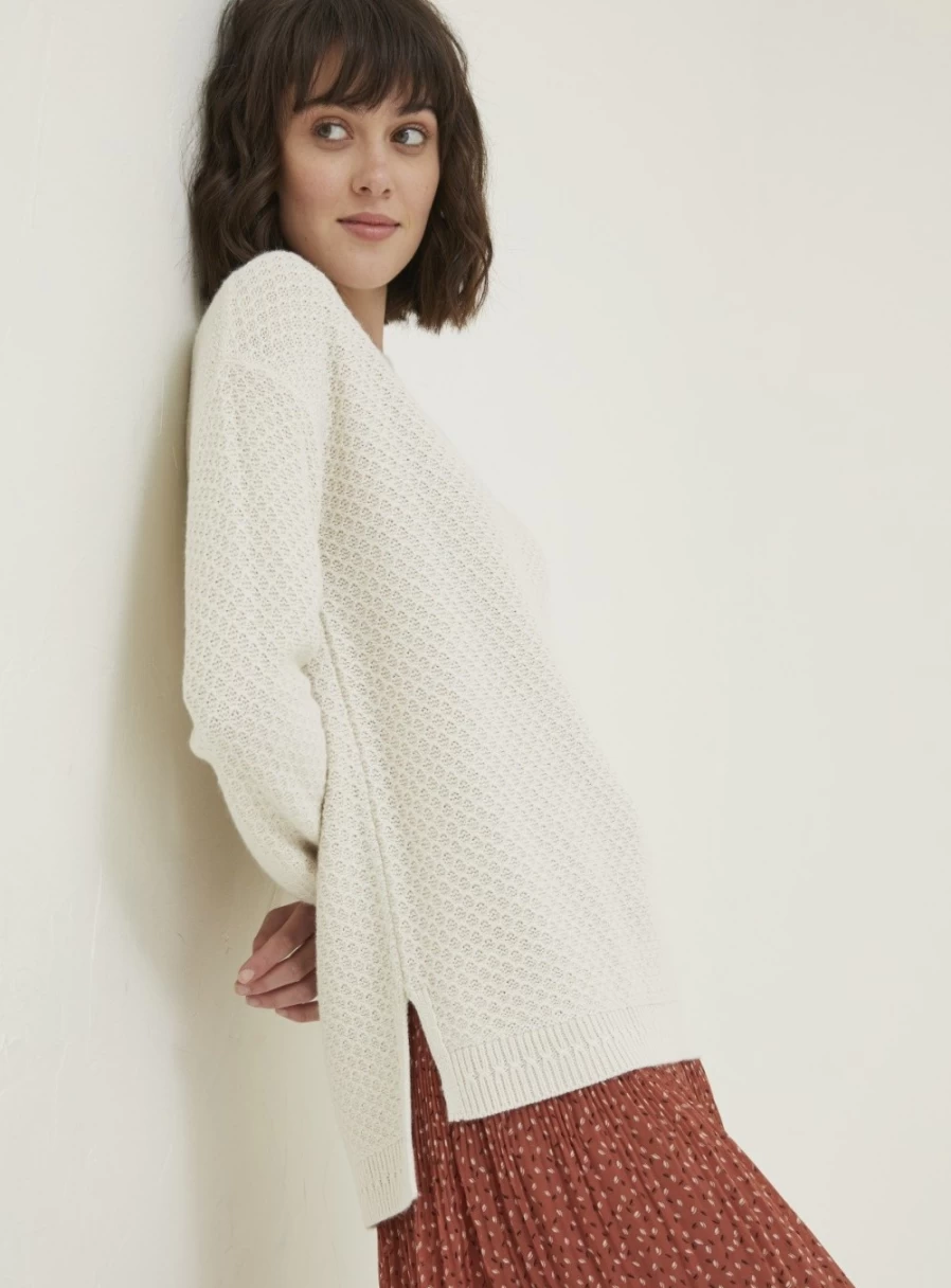 FatFace Women's Ellie Crew Neck Jumper Sweater - Cozy Knit Pullover Top