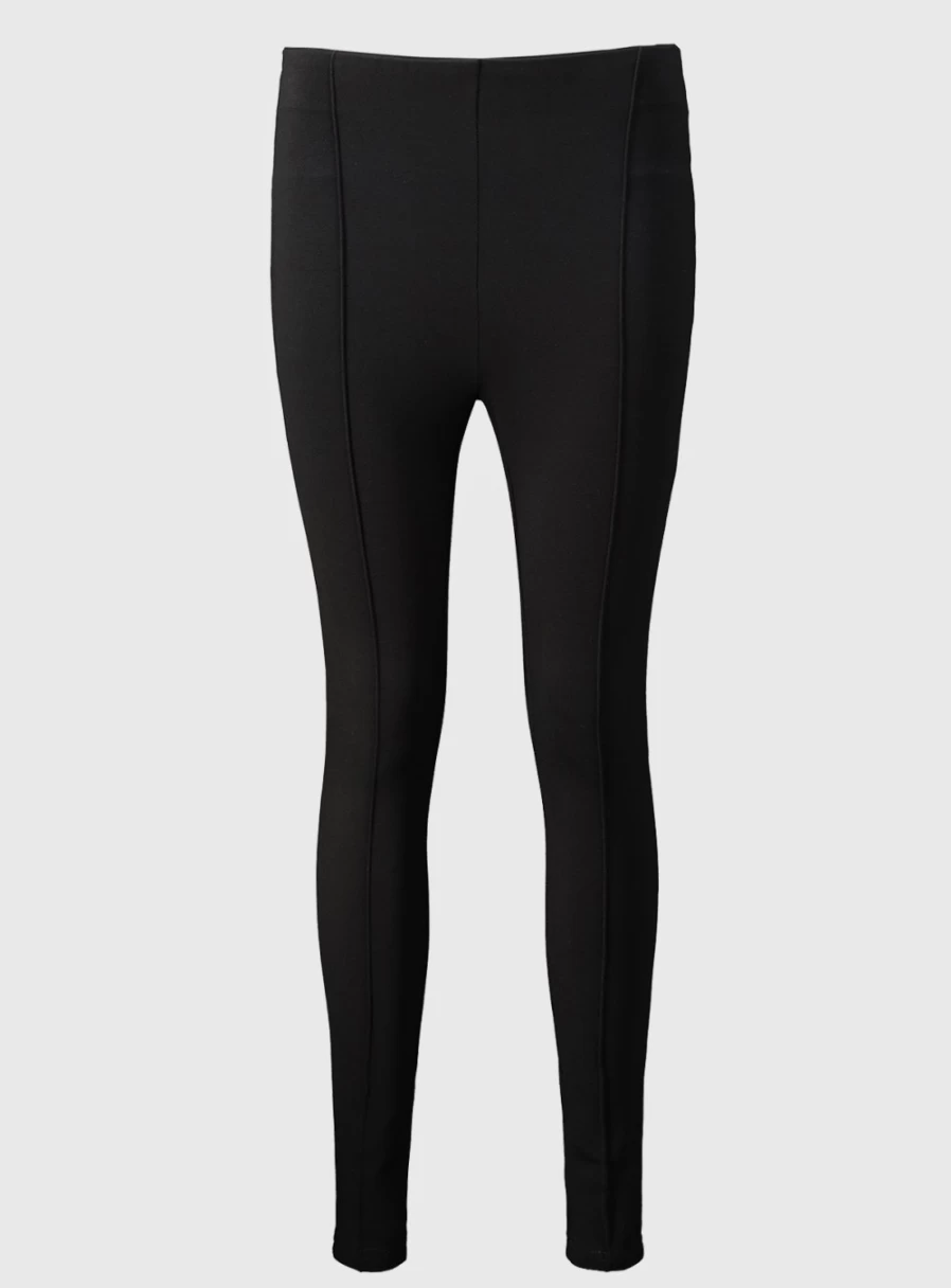 Tu Women's Black Smart Ponte Leggings - High Waist Tummy Control Yoga Pants for Workout & Casual Wear