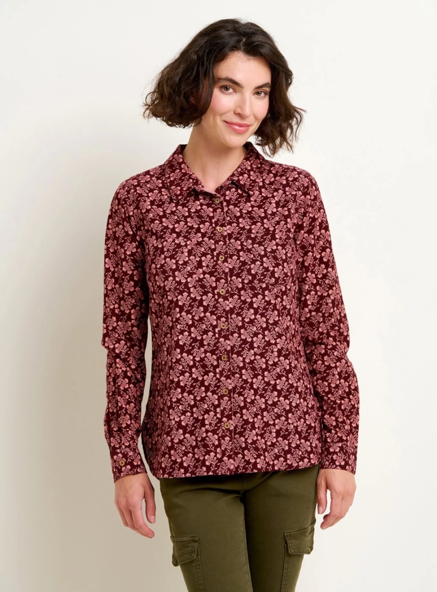 Brakeburn Women's Thistle Cord Shirt - Stylish Button-Up for Casual Wear