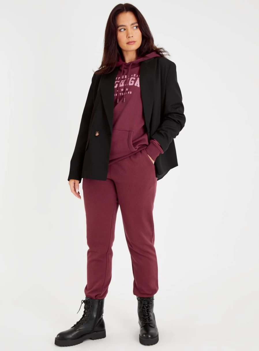 Tu Women's Oversized Purple Michigan Hoodie - XXL Cozy Pullover Sweatshirt