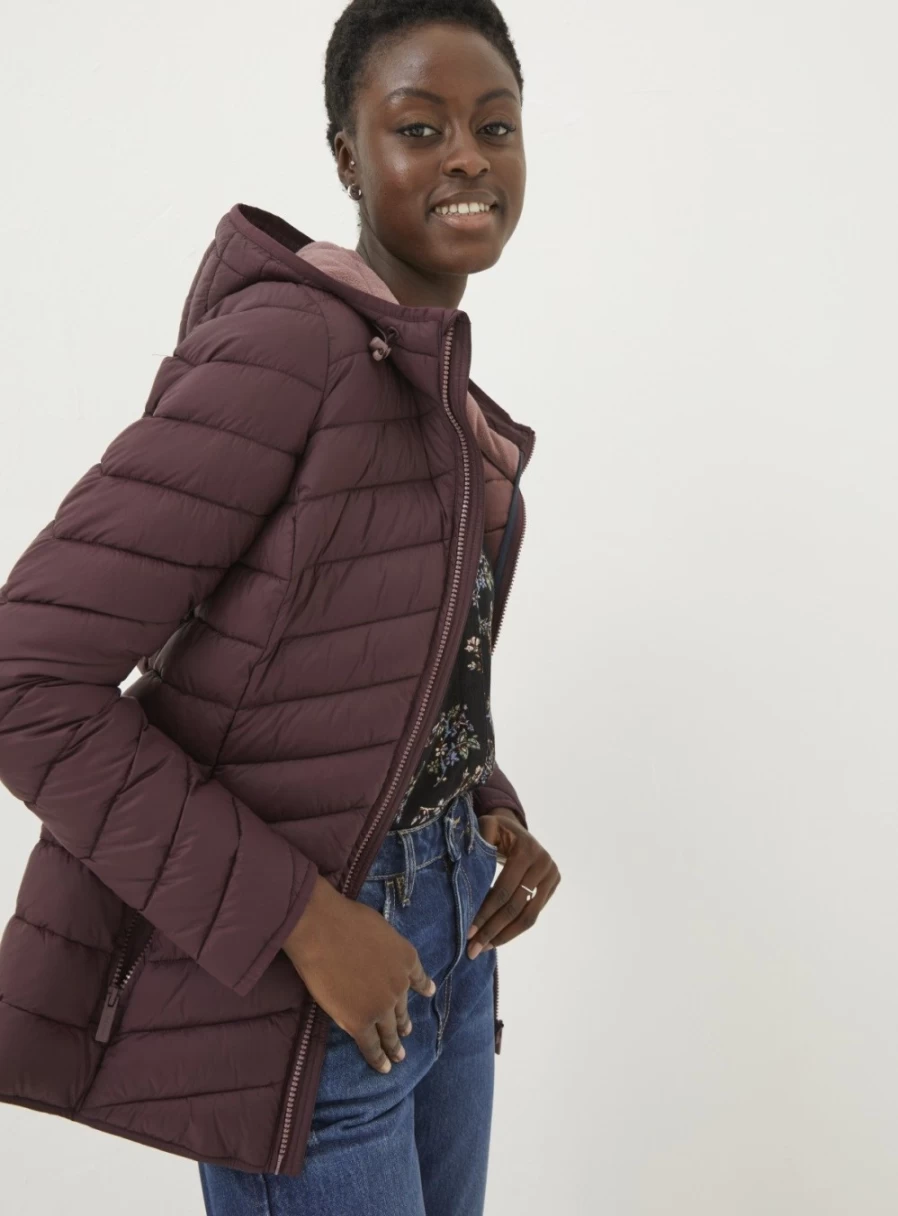 FatFace Women's Ruby Lightweight Puffer Jacket - Warm Quilted Coat for Outdoor Activities