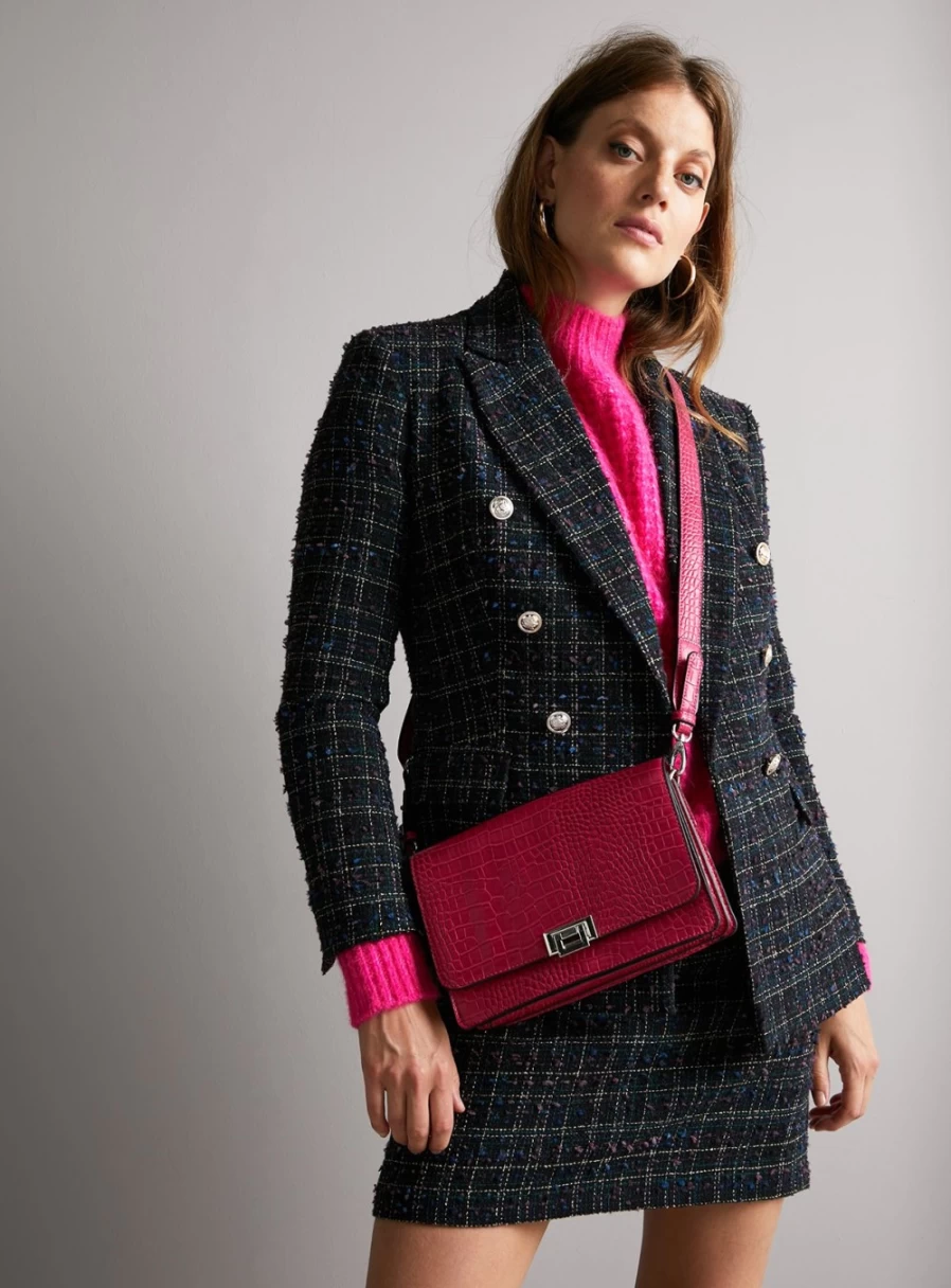 "Tu Women's Black Boucle Textured Blazer - Stylish 20 Collection"