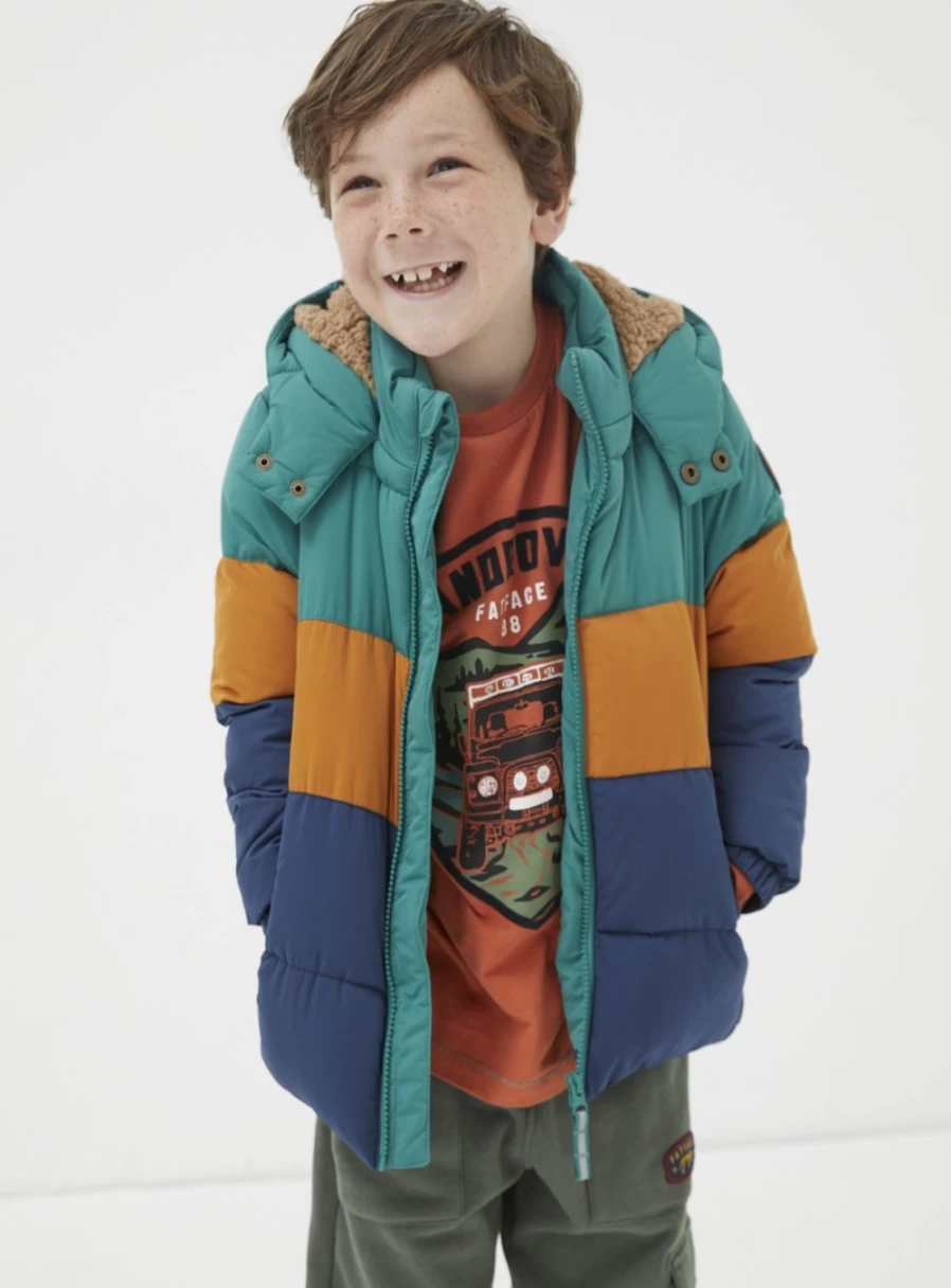 FatFace Women's Ellis Padded Jacket for Girls Age 10-11 Years | Lightweight Quilted Coat
