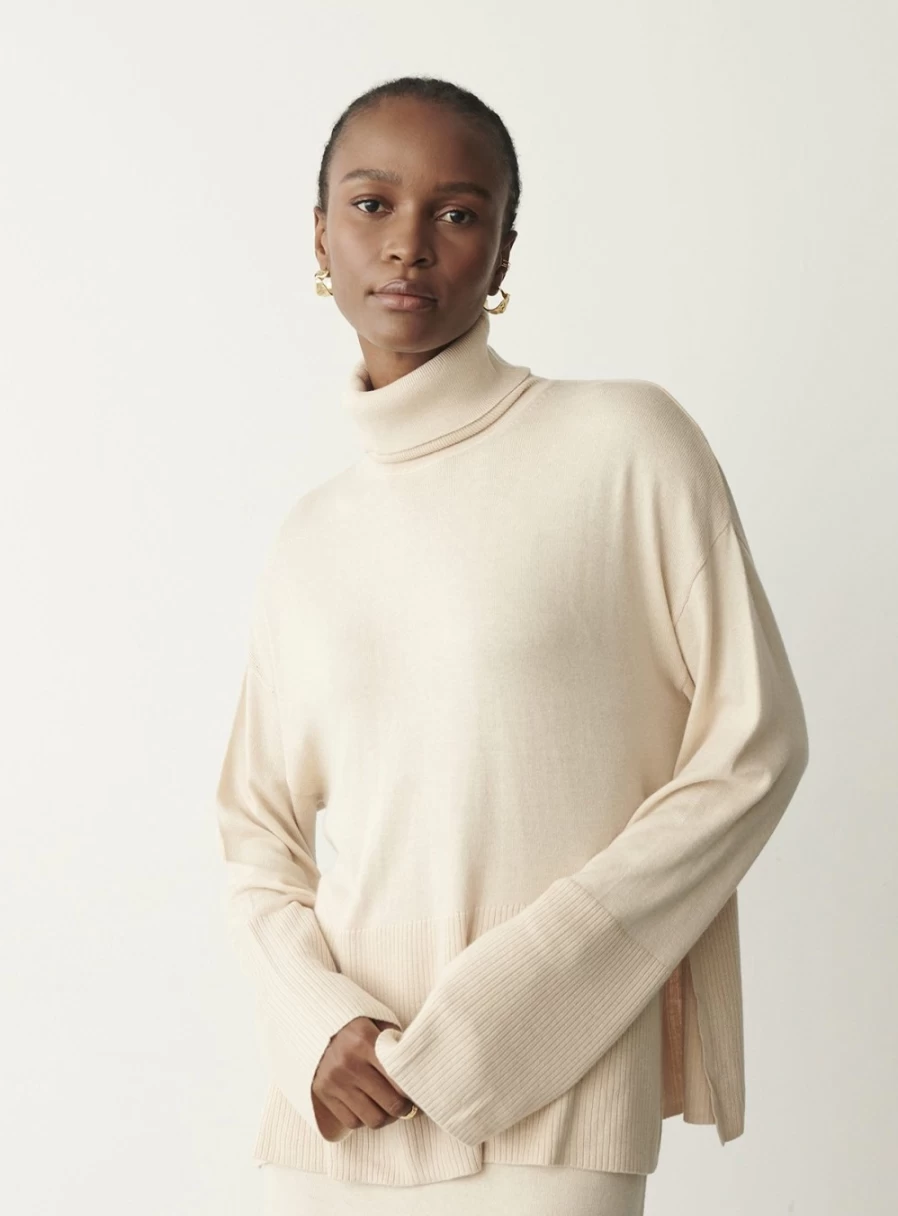 Finery Women's Sienna Roll Neck Knit Jumper - Soft Winter Sweater 20