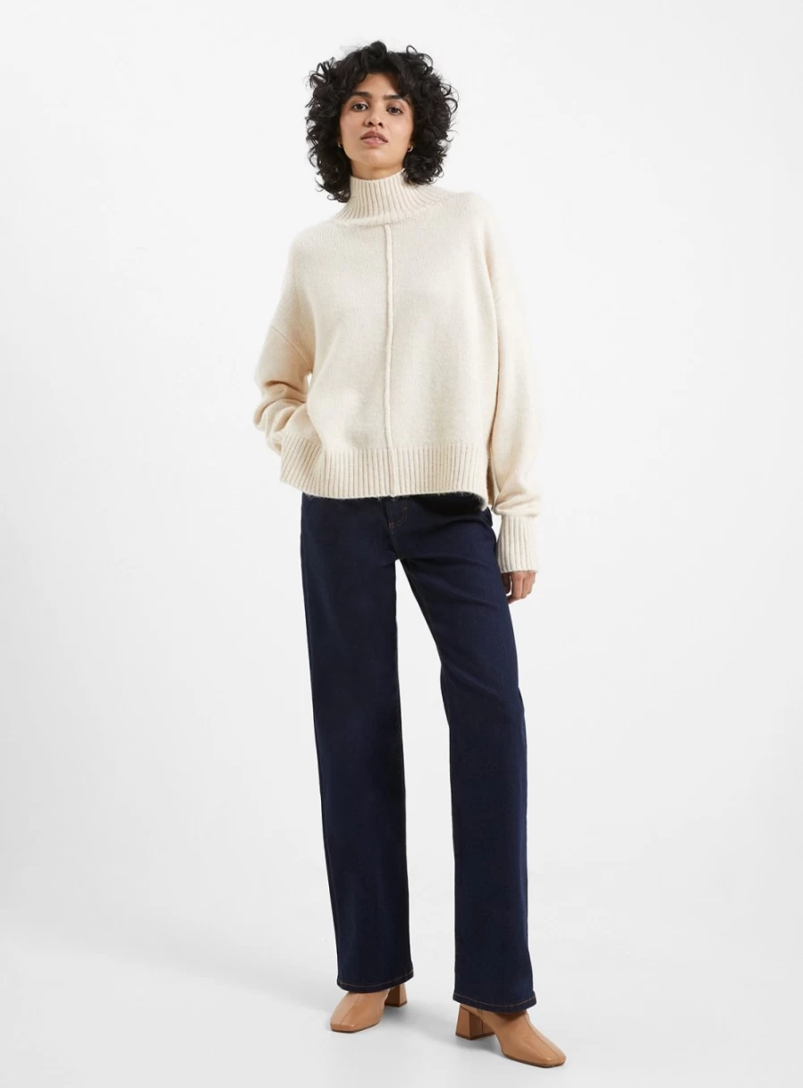 French Connection Women's Kessy High Neck Knit Jumper Sweater M