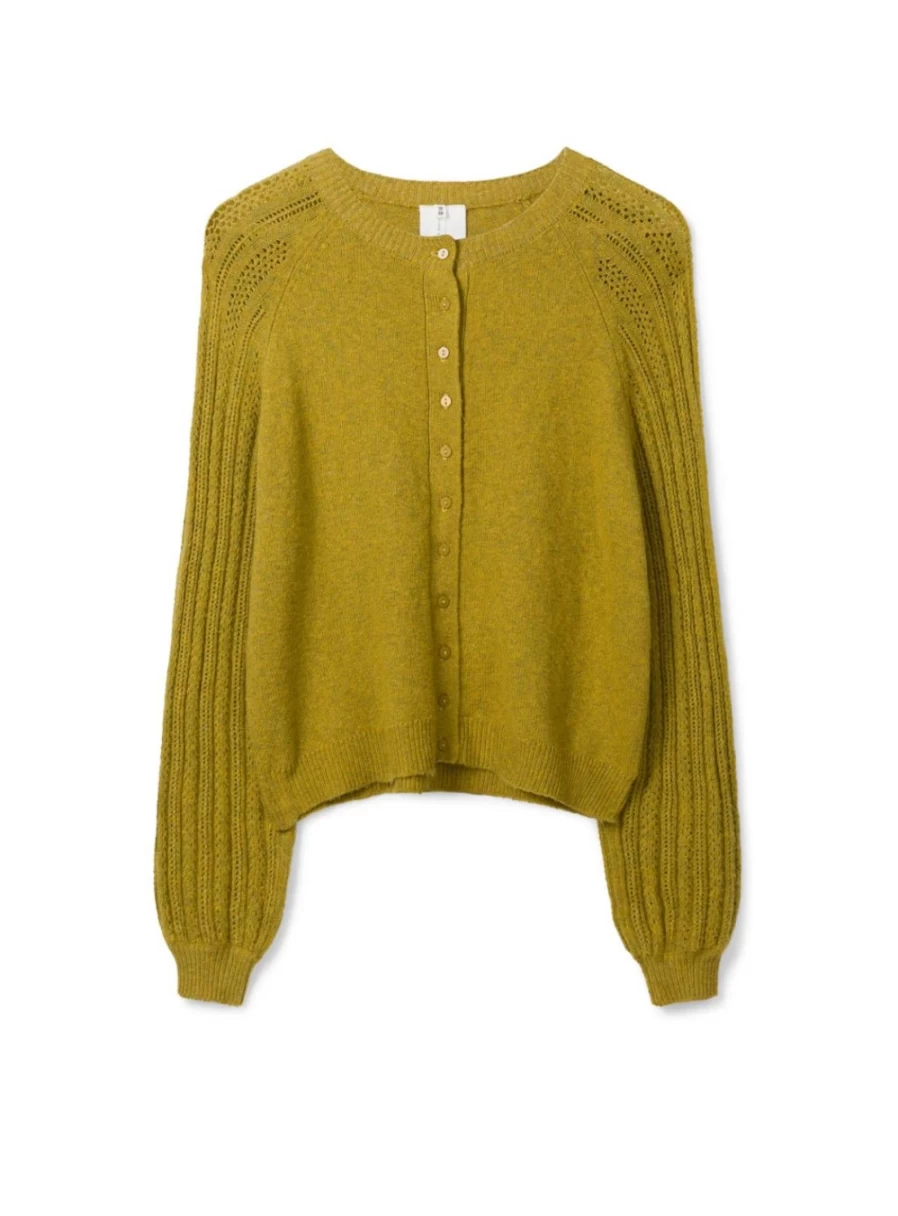 Thought Women's Florna Organic Cotton Fluffy Cardigan - Soft Sustainable Knitwear