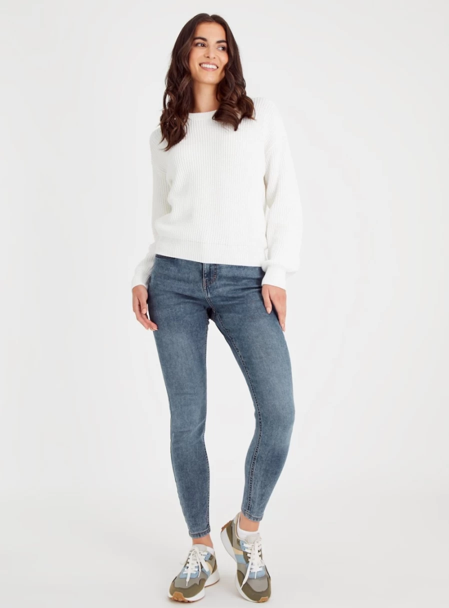 "Tu Women's Blue Stretch Skinny Jeans - Size 16L Denim Pants"