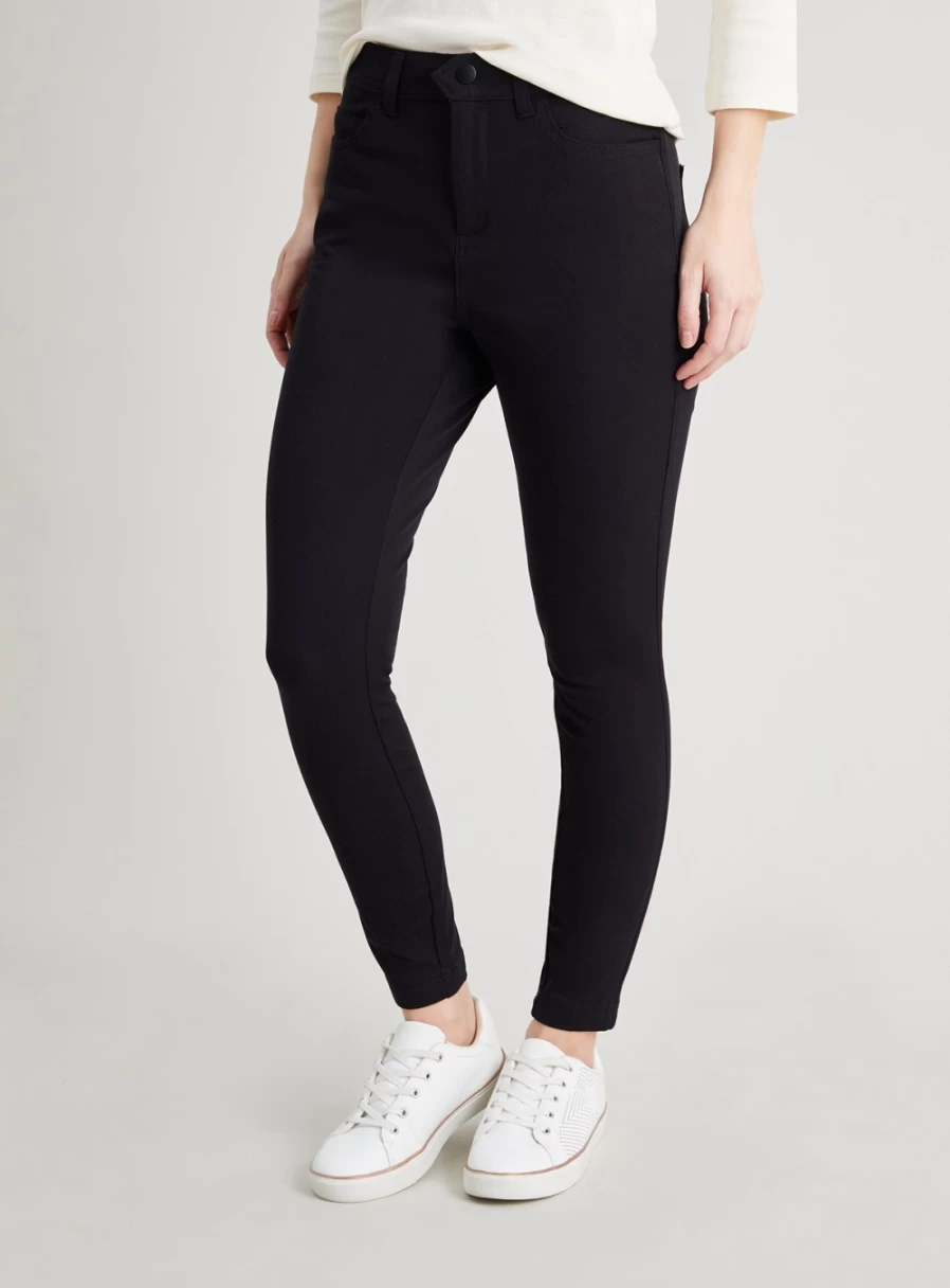 "TU Women's Black Stretch Treggings - 20S Comfort Fit"