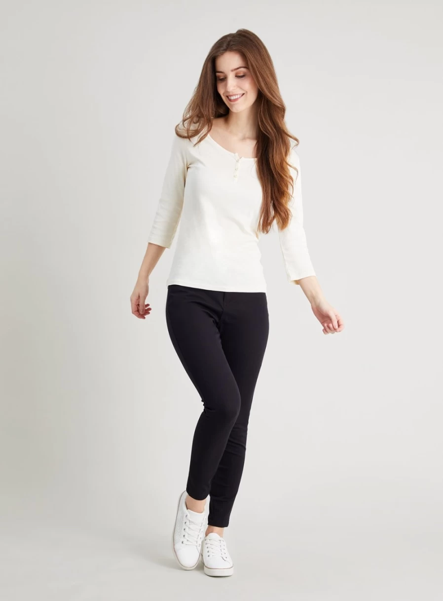 "TU Women's Black Stretch Treggings - 20S Comfort Fit"