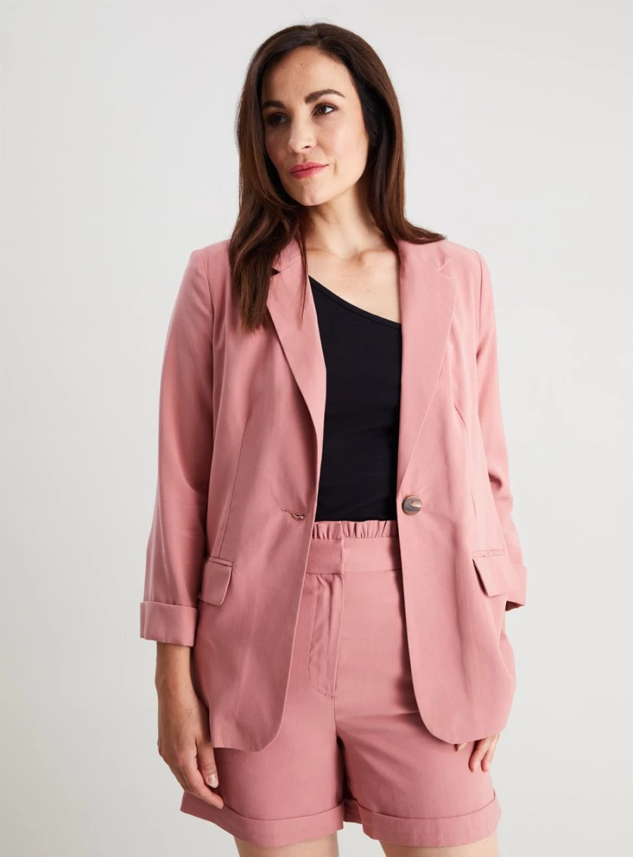 "Tu Women's Pink Coordinated Blazer - Size 18 | Stylish Casual Office Wear"
