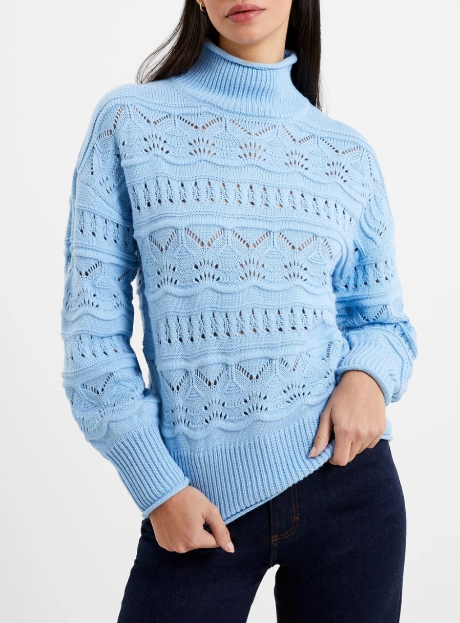 French Connection Women's Linney Long Sleeve High Neck Knit Jumper - Size M