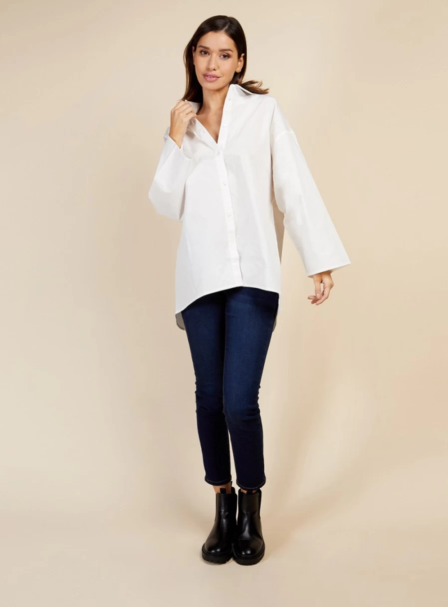 Vogue Williams Women's Classic White Shirt - Size 12 | Elegant Casual Top