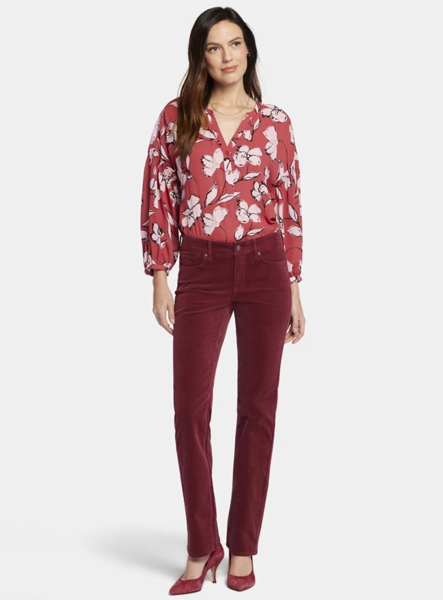 NYDJ Women's Marilyn Cord Straight Leg Jeans - Size 18 Comfort Fit Trousers