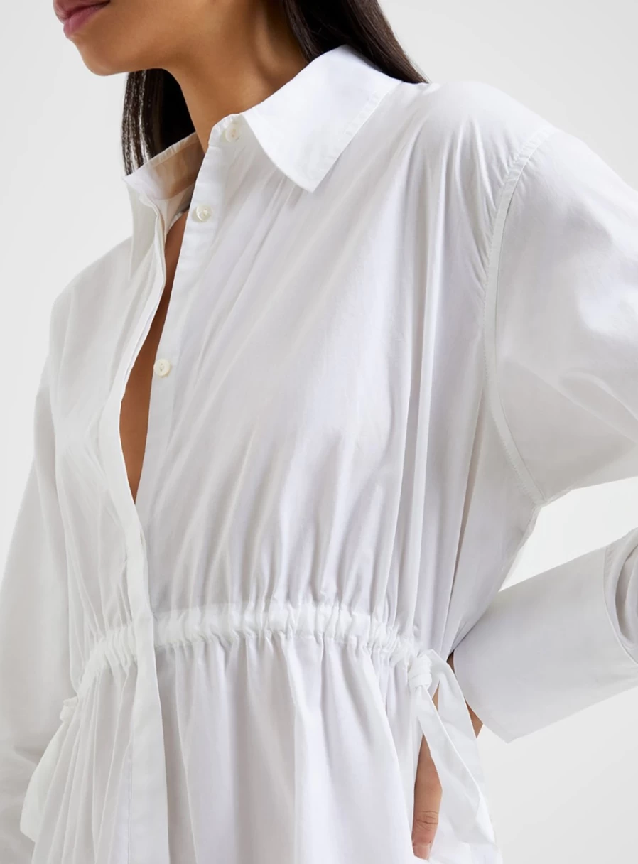 French Connection Women's Rhodes Poplin Shirt Dress - XS, Casual Summer Style