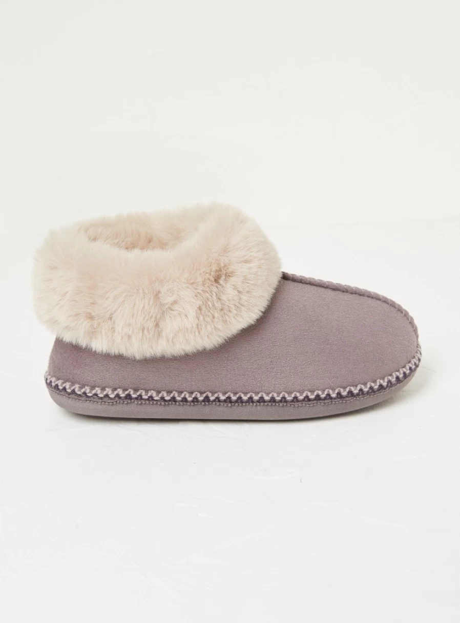 FatFace Women's Maia Slipper Boots - Cozy Winter Indoor/Outdoor Comfort