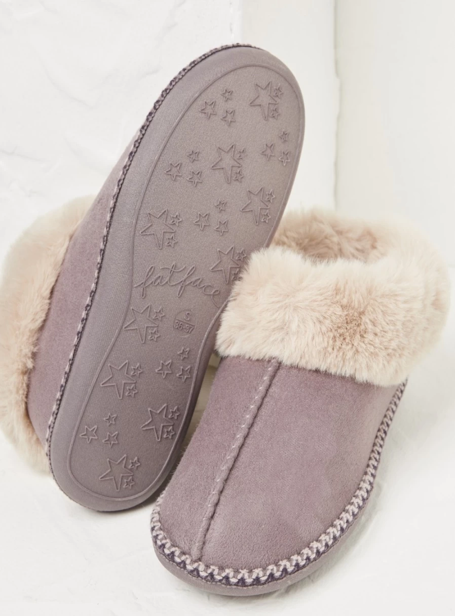 FatFace Women's Maia Slipper Boots - Cozy Winter Indoor/Outdoor Comfort