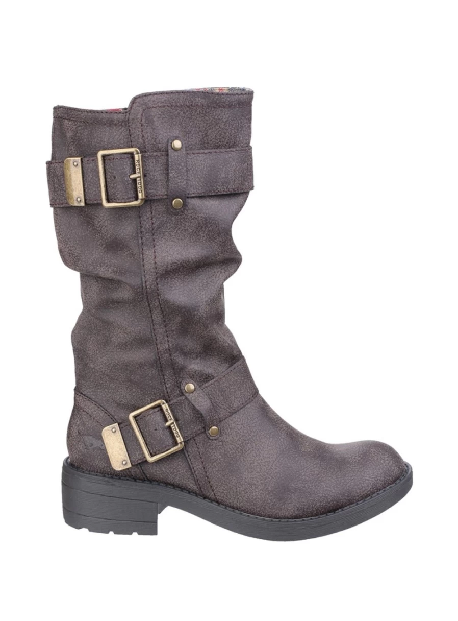Rocket Dog Women's Trumble Biker Boots - Stylish Ankle Booties Size 7