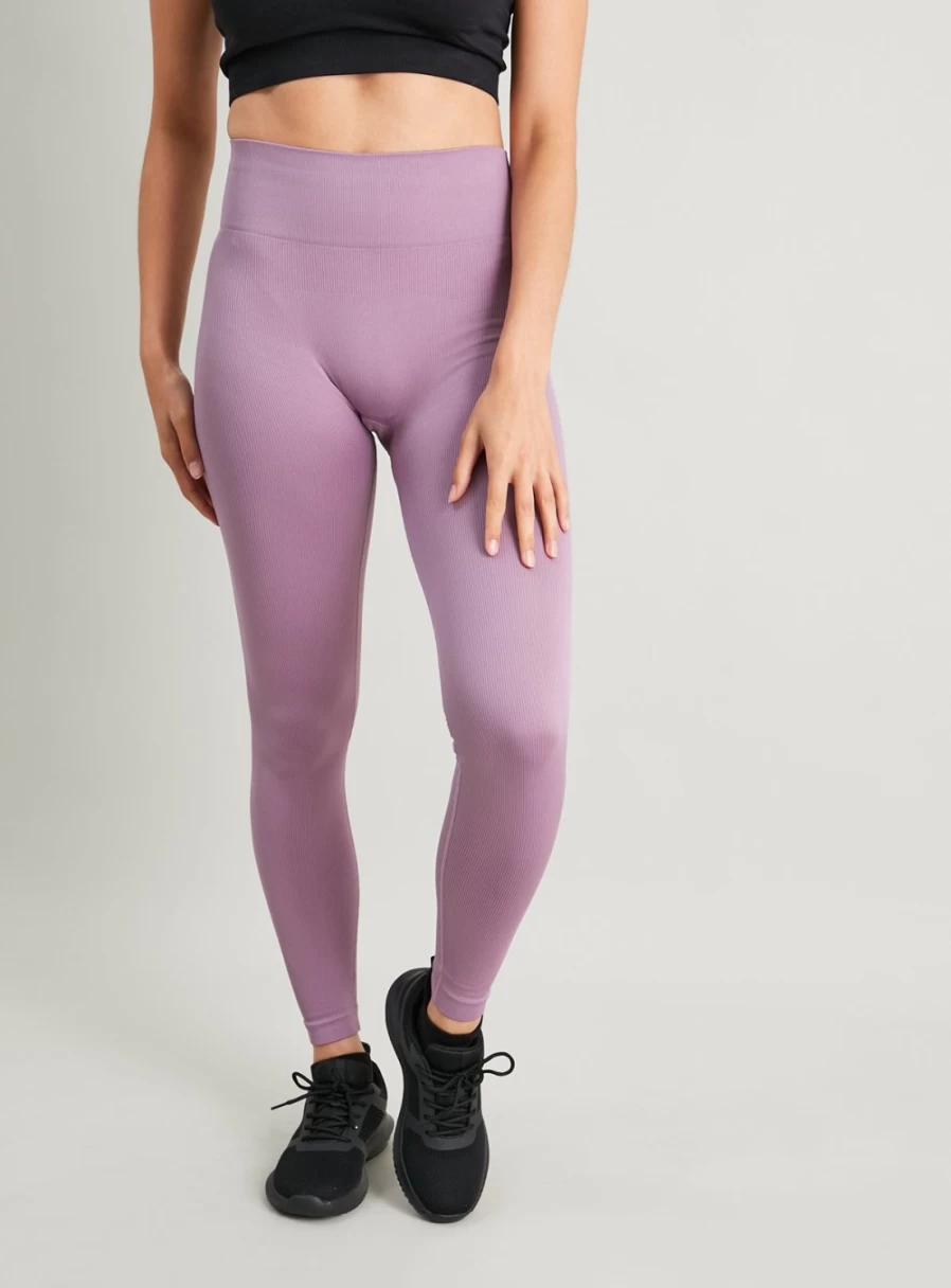 Tu Women's Active Heather Pink Seamless Leggings - Size S, High-Waisted Yoga Pants for Comfort & Flexibility