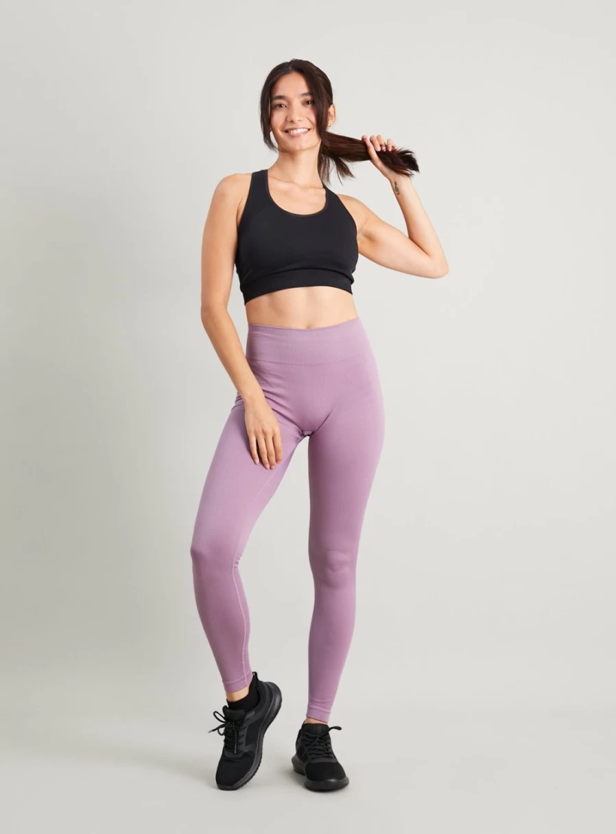 Tu Women's Active Heather Pink Seamless Leggings - Size S, High-Waisted Yoga Pants for Comfort & Flexibility