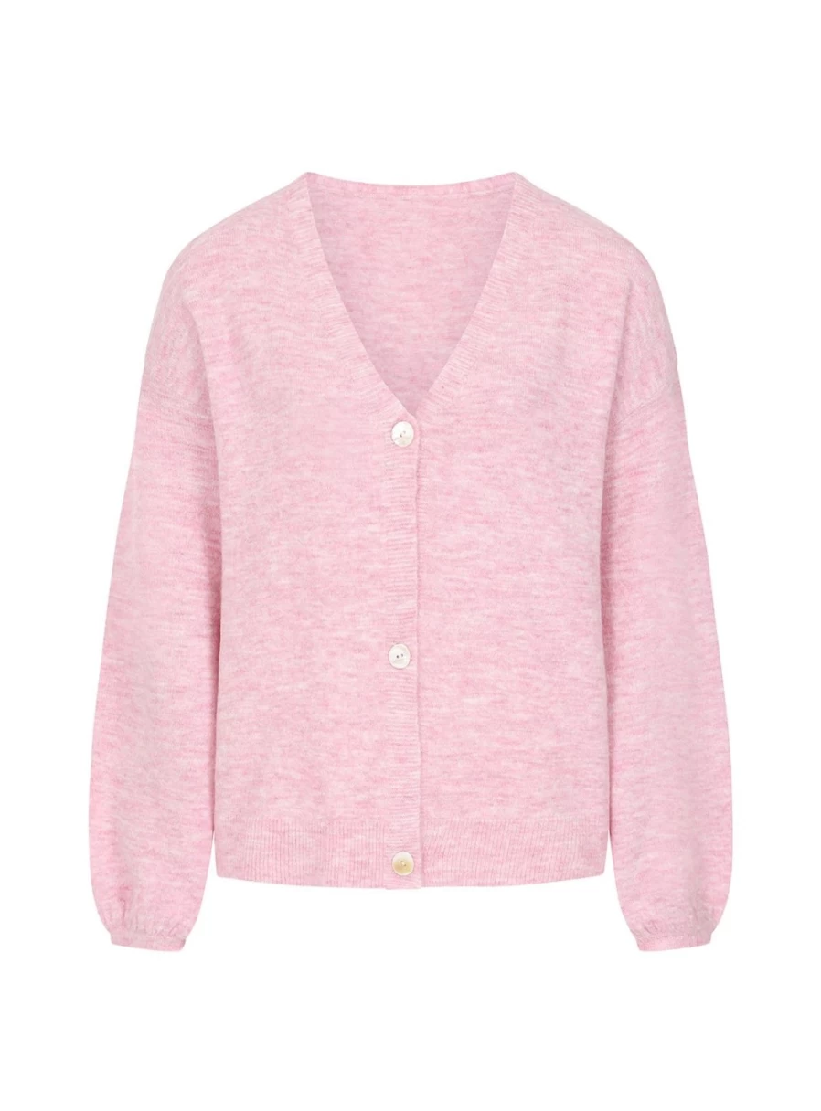 "Vogue Williams Women's Pink Knit Cardigan XL – Cozy Oversized Sweater"