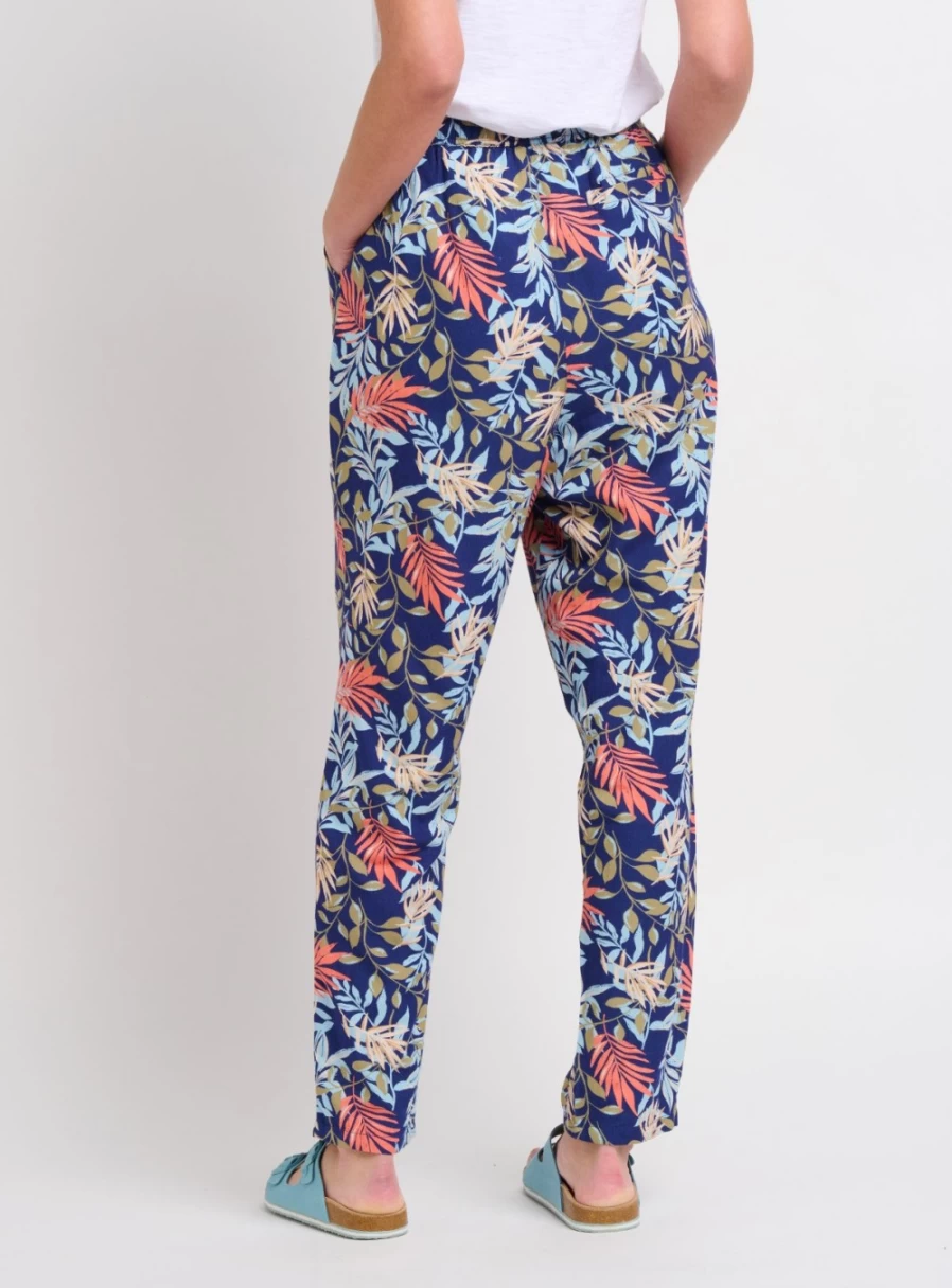 Brakeburn Women's Trailing Tropics Flowy Drapey Trousers - Stylish Comfort for Casual Wear