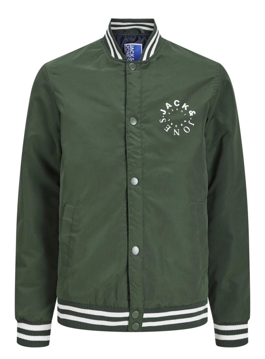 Jack & Jones Junior Women's Logo Embroidered Bomber Jacket for Teens and Youth
