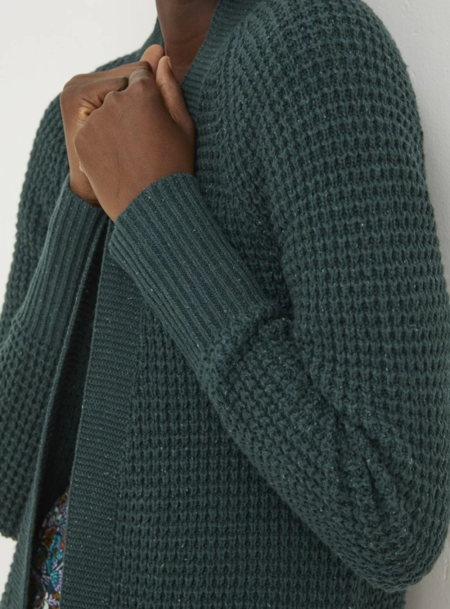 FatFace Women's Sadie Longline Edge Cardigan - Stylish Knit Sweater for Women