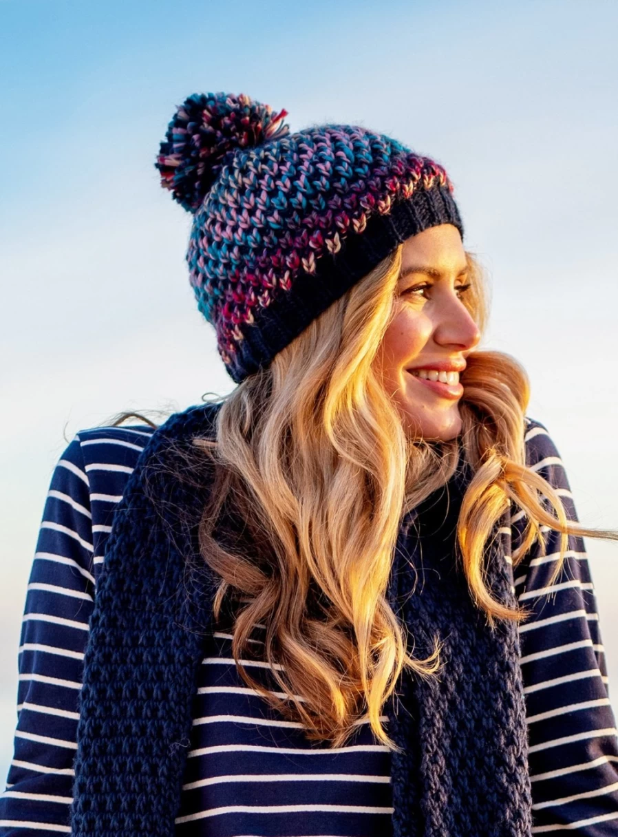Brakeburn Women's Space Dye Knitted Beanie - One Size Soft Stretch Winter Hat