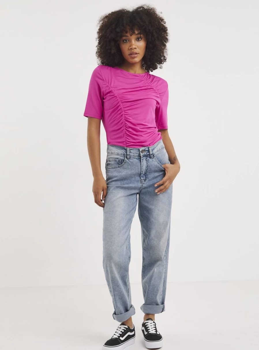 Simply Be Women's Hot Pink Channel Top - Size 14 Fashion Blouse