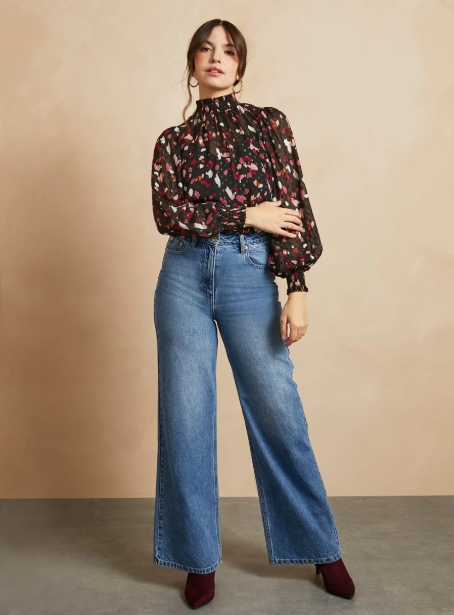 Everbelle Women's Animal & Floral Print Blouse - Stylish Feminine Tops