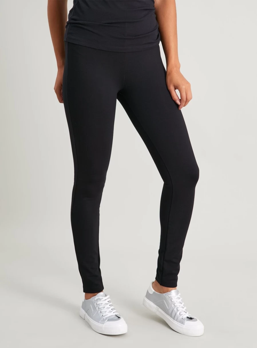 Tu Women's High-Waisted Black Tummy Control Leggings - Slimming Yoga Pants for Workout & Everyday Wear