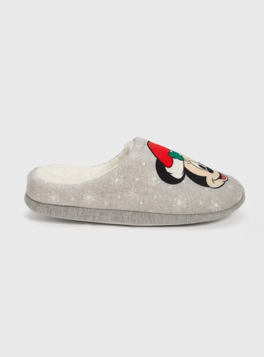 Women's Christmas Disney & Friends Borg Mule Slippers by Tu - Cozy Holiday House Shoes