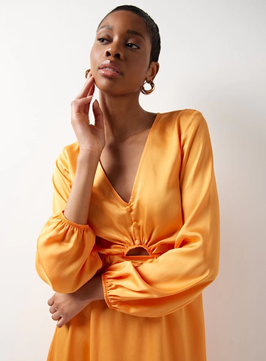 "For All The Love Women's Mini Flounce Cut Out Dress - Style 6"