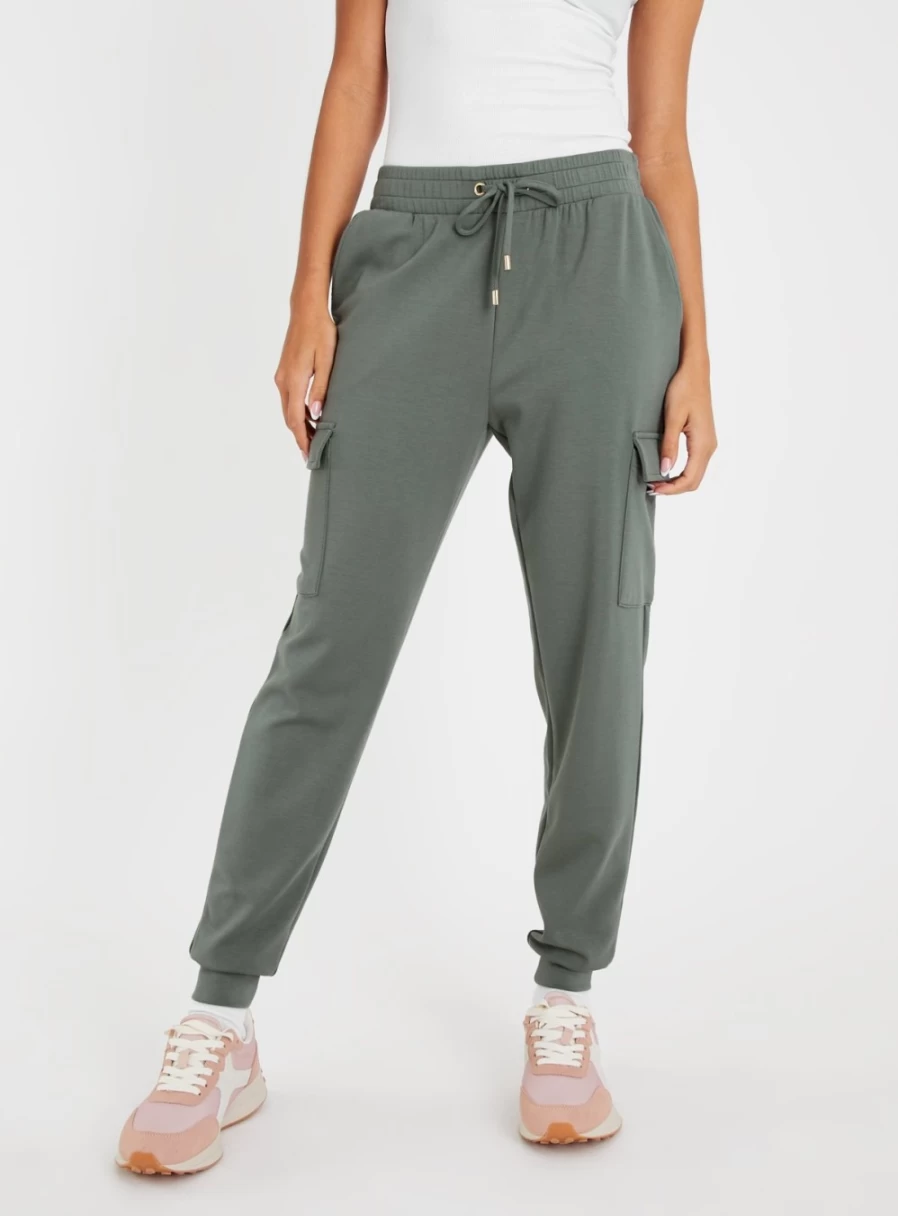 Women's Brown Tapered Leg Cargo Joggers by Tu - Stylish & Comfortable Trousers for Casual Wear