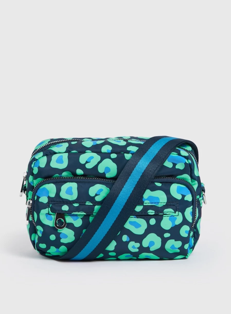 Tu Women's Navy Animal Print Camera Bag - Stylish & Compact One Size Crossbody Purse for Photography