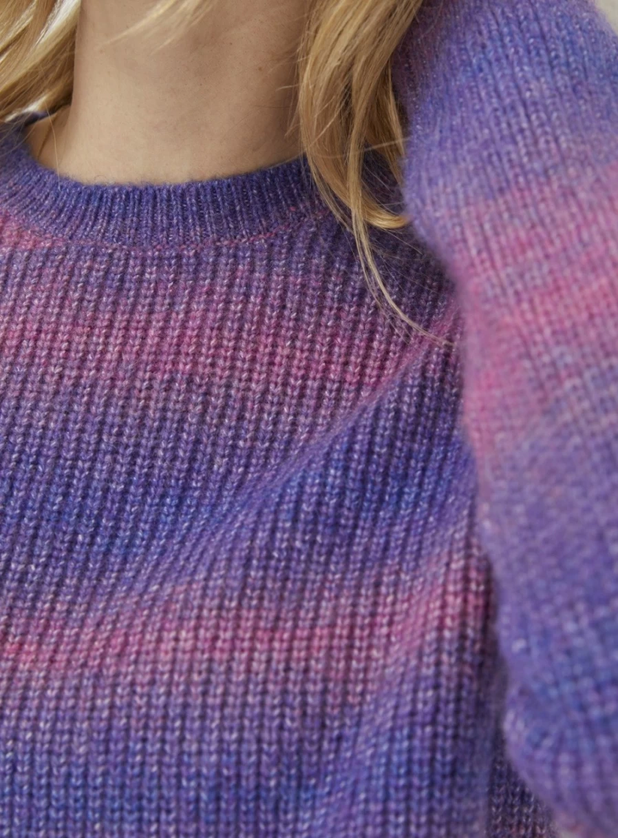 FatFace Women's Ombre Stripe Crew Neck Jumper - Soft Knit Sweater for Women