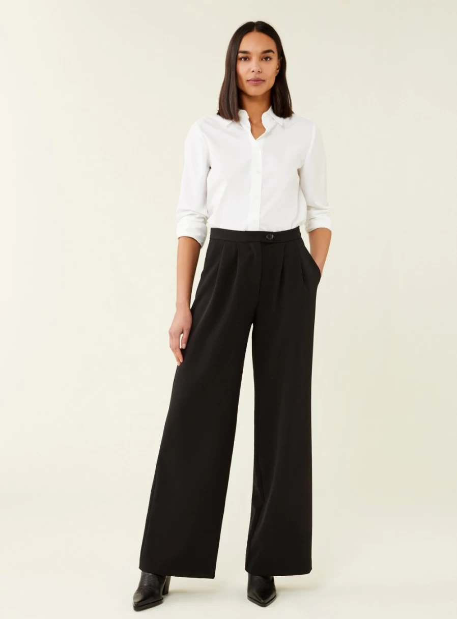 Finery Women's Jeanne Black Trousers - Size 18 Classic Fit Premium Pants