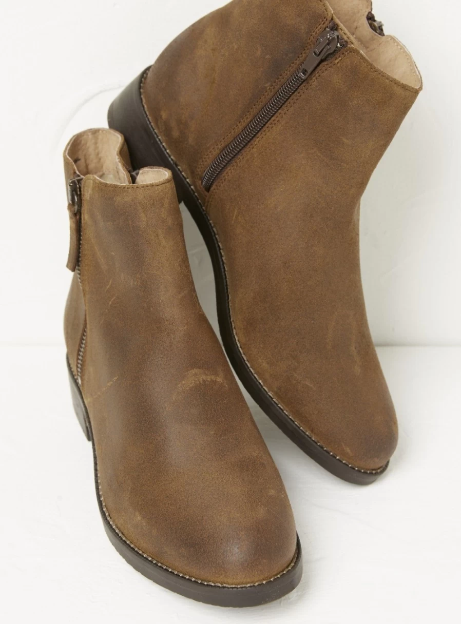 FatFace Women's Aria Zip Detail Ankle Boots - Stylish & Comfortable Footwear