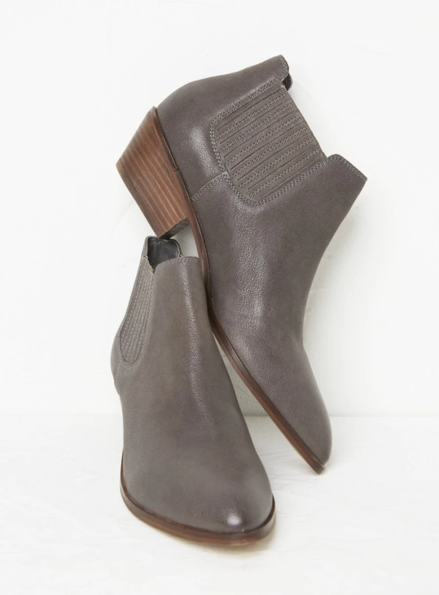 FatFace Women's Ava Western Ankle Boots - Size 7, Stylish Cowgirl Boots