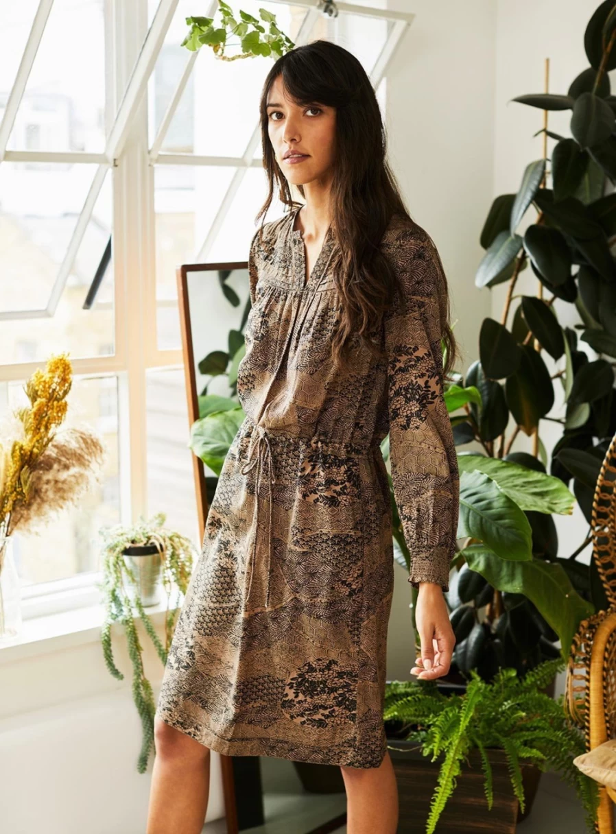 Thought Women's Carmen Lenzing Ecovero Sustainable Crepe Dress - Size 12