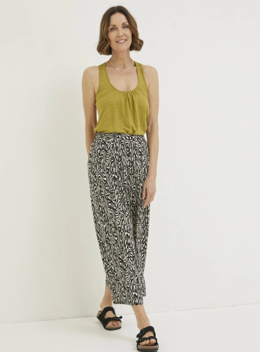 Fatface Women's Shirwell Paint Stroke Trousers - Stylish Casual Pants for Everyday Wear