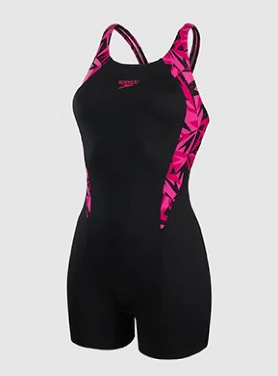 Speedo Women's Hyper Boom Splice One-Piece Swimsuit - Fast-Drying Competitive Swimwear