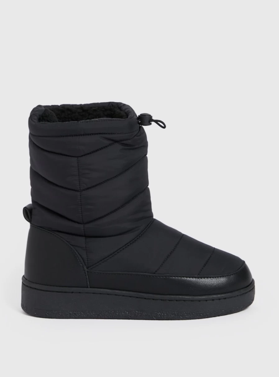 Tu Women's Black Duvet Boots - Cozy Winter Boots Size 8