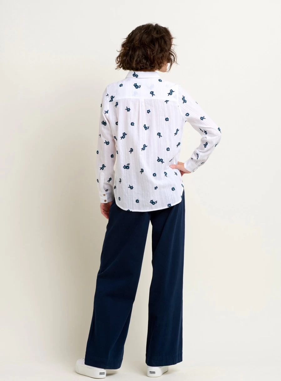 Brakeburn Women's Flora Print Shirt - Stylish Casual Top for Everyday Wear
