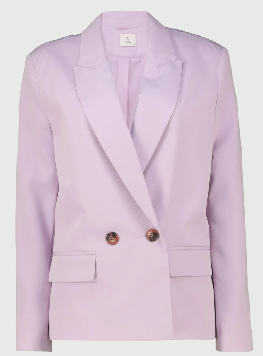 Tu Women's Lilac Coordinated Blazer Jacket - Size 18